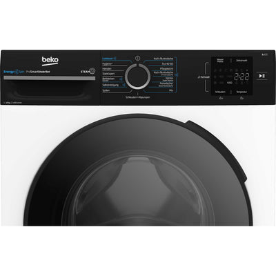 Beko BM3WFU31041R Waschvollautomat, Waschmaschine, 10 kg, EnergySpin, Schleuderwahl 1400 U/min, SteamCure Dampffunktion, allergikergeeignet, AquaWave Schontrommel, Weiß