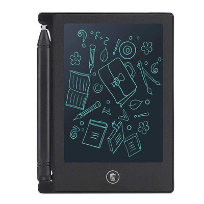 4,5-Zoll-LCD-Schreibtafel, ultradünne Handschrift-Tablette Writing Drawing Notebook LCD-Panel Portable für Kinder Kinder(Schwarz)