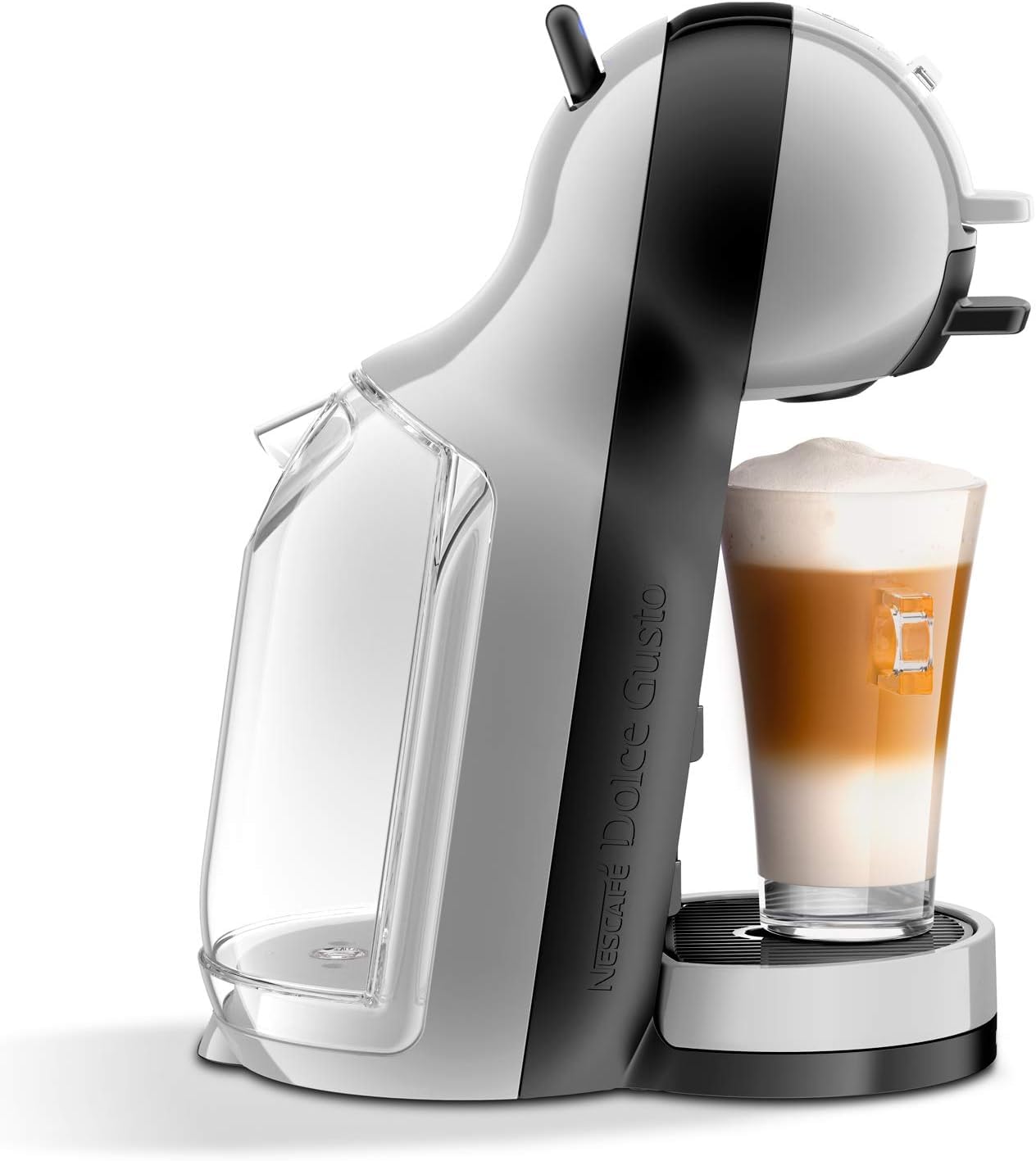 NESCAFÉ DOLCE GUSTO MINI ME by KRUPS arctic-grey/ schwarz automatische Kaffeekapselmaschine