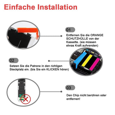 ANKINK Kompatibel Tintenpatrone Druckerpatronen als Ersatz für PGI 580XXL CLI 581XXL für Canon Patrone 580 581 XL XXL für TR7550 TR8500 TR8550 TS705 TS705a TS6250 TS6300 TS6350 (PGBK BK C M Y 5 Pack)