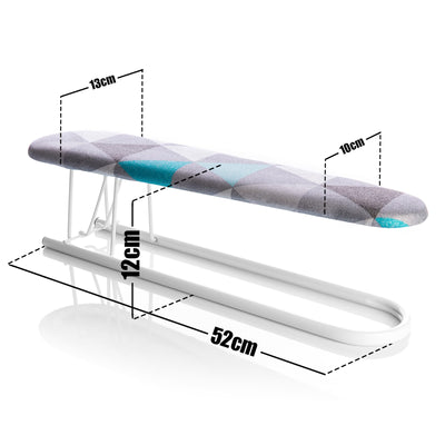 BigDean Ärmelbrett für Hemden - Bügelbrett klappbar für Ärmel - Armbrett extra stabil - Bezug aus Baumwolle Ärmelbügelbrett
