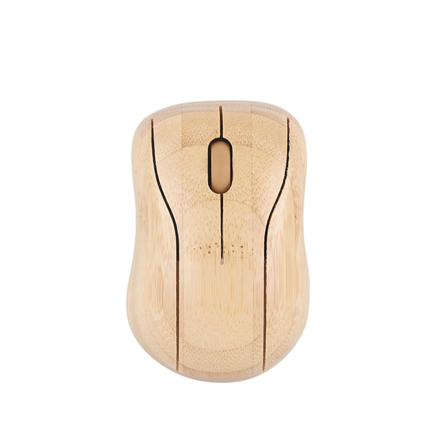 Bambus-Tastatur und -Maus, 2,4-GHz-Tastaturmaus mit Kabelloser Verbindung, Plug-and-Play, Bambusholzmaterial, für Büro und Gaming, (Maus)