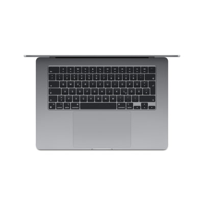 Apple 2024 15" MacBook Air Laptop mit M3 Chip: 15,3" Liquid Retina Display, 16 GB gemeinsamer Arbeitsspeicher, 512 GB SSD Speicher, beleuchtete Tastatur, 1080p FaceTime HD Kamera, Touch ID, Space Grau