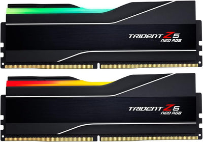 G.Skill Trident Z5 NEO RGB Series 32GB (2X 16GB) 288-Pin SDRAM DDR5 6000 (PC5-48000) CL30-38-38-96 1,35V Dual Channel Desktop Arbeitsspeicher Modell F5-6000J3038F1 6GX2-TZ. 5NR (Mattschwarz)