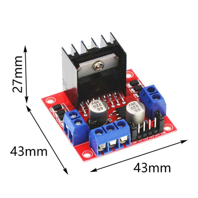 4 pcs L298N Motor Drive Controller Board Modul Dual H Brücke DC Schrittmodul für Arduino