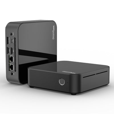 DreamQuest Mini PC Windows 11 Pro Intel N150 (bis zu 3,6 GHz) 16 GB DDR4 512GB M.2 SSD Micro Desktop Computer mit HDMI Tpye-C Port, 2X Gigabit Ethernet/WiFi 5/BT 5/USB3.2 X4 für Business Office