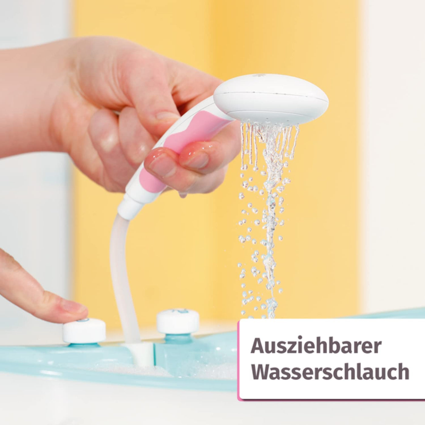 BABY born Badewanne für Puppen mit Farbwechsel, Dusch-und Soundfunktion, funktioniert auch mit echtem Wasser, 832691, Zapf Creation, ['Multi-colored']