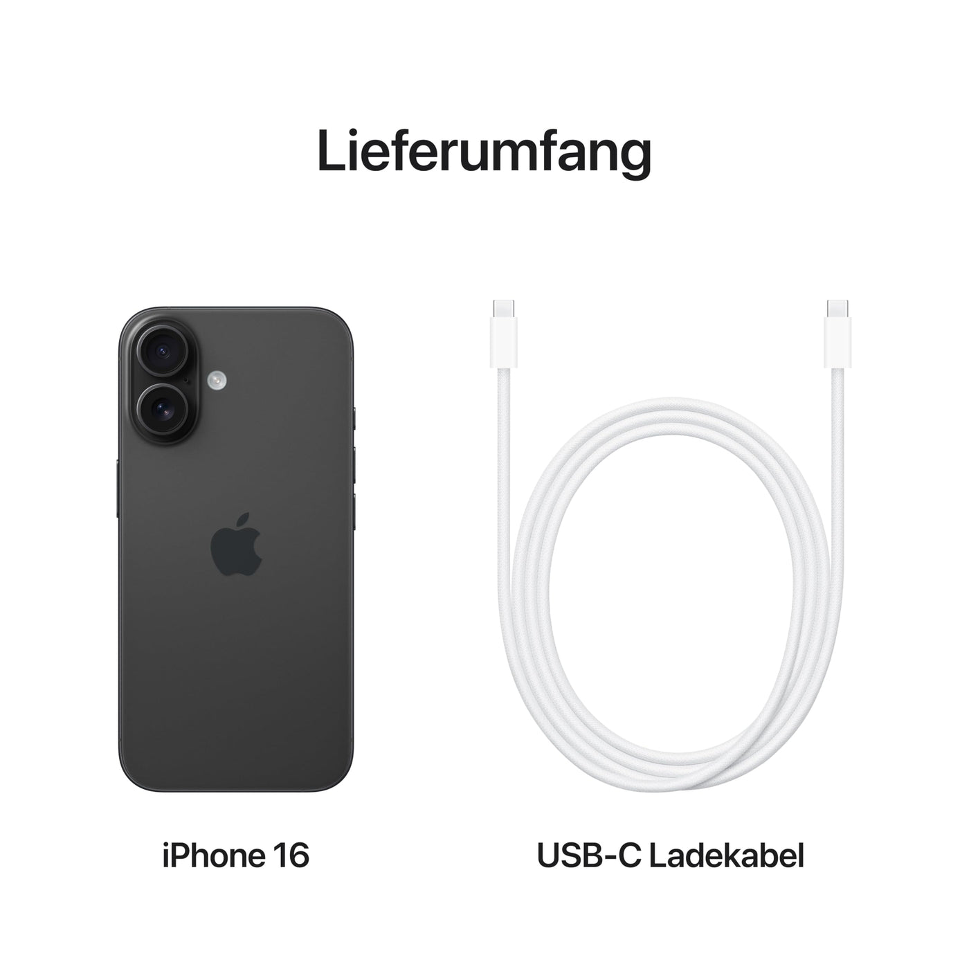 Apple iPhone 16 128 GB: 5G Handy mit Kamerasteuerung, A18 Chip und einem echten Boost für die Batterie. Funktioniert mit AirPods, Schwarz