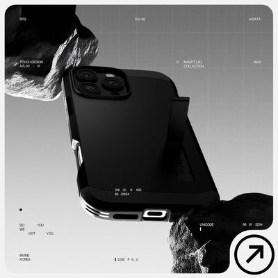 Spigen Tough Armor (AI) MagFit Hülle für iPhone 16 Pro Max, Kompatibel mit MagSafe Zubehör -Schwarz