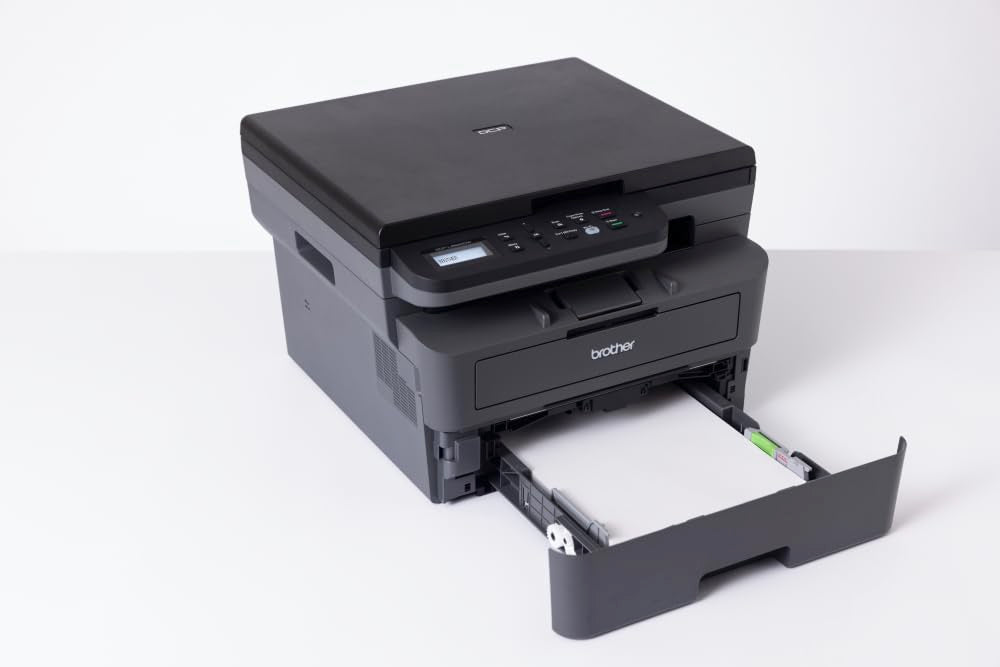 Brother DCP-L2620DW 3-in-1 Monochrom-Laser-Multifunktionsdrucker, 32 ppm, automatischer Duplexdruck, 2-zeiliges LCD-Bedienfeld, USB und 5 GHz WLAN