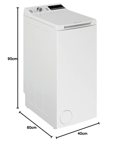 Bauknecht WTL 56313 C Toplader-Waschmaschine / 6 kg/EEK C / 1151 UpM/Antiflecken-Programm/FreshFinish/Startzeitvorwahl/Kurz 30'/ Kaltwäsche-Option/Mehrfachwasserschutz+