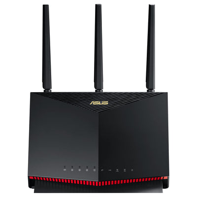 ASUS RT-AX86U Pro AX5700 AiMesh Dual Band WiFi 6 Gaming kombinierbarer Router (Tethering als 4G und 5G Router-Ersatz, PS5-kompatibel, Mobile Game Mode, AiProtection Pro, 2.5G Port, Gaming Port)