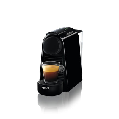 Nespresso De'Longhi EN 85.B Essenza Mini Kaffeekapselmaschine,Welcome Set mit Kapseln in unterschiedlichen Geschmacksrichtungen 19 bar Pumpendruck,Platzsparend,1370W,0.6 L,32.5 x 11 x 20.5 cm,Schwarz