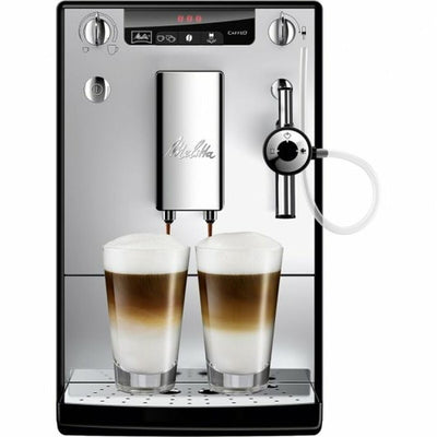 Melitta Solo & Perfect Milk – Kaffeevollautomat mit Milchsystem, Cappuccino Maschine für z. B. Kaffee oder Cappuccino, silber