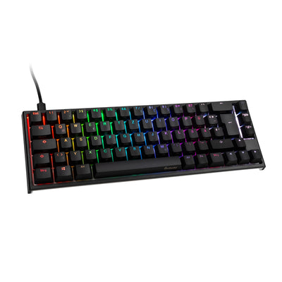 Ducky ONE 2 SF Gaming Tastatur - MX-Speed-Silver - RGB LED - DE-Layout - schwarz