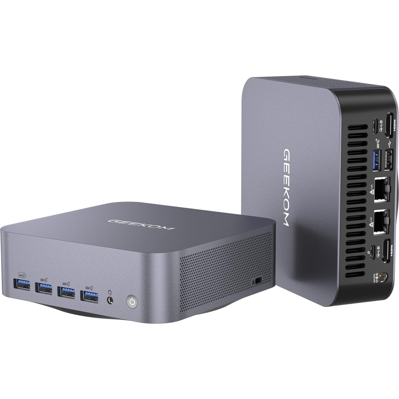 GEEKOM AI Mini PC GT1 Mega - Intel Core U9 185H,16 Kerne 22 Threads, Bis zu 5.1GHz, 2.5Gbps Dualer LAN Port, Mini PC Windows 11 Pro 32GB DDR5+2TB SSD mit WiFi 7, Real-time AR, Vier 4K-Displays, BT5.4