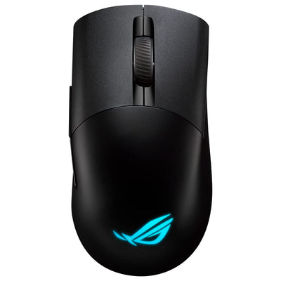 ASUS ROG Keris Wireless AimPoint RGB Gaming Maus (optischer ROG AimPoint-Sensor, 36.000 DPI, ROG Micro Switches, 2,4 GHz RF, Bluetooth, USB, 5X programmierbare Tasten, schwarz)