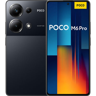 Poco M6 Pro Smartphone, 12+512GB Handy ohne Vertrag, 120Hz 6,67" AMOLED DotDisplay, 64MP OIS Dreifach-Kamera, 5000mAh, 67W Turbo-Charge, Dual-SIM, Schwarz (DE Version + 2 Jahre Garantie)