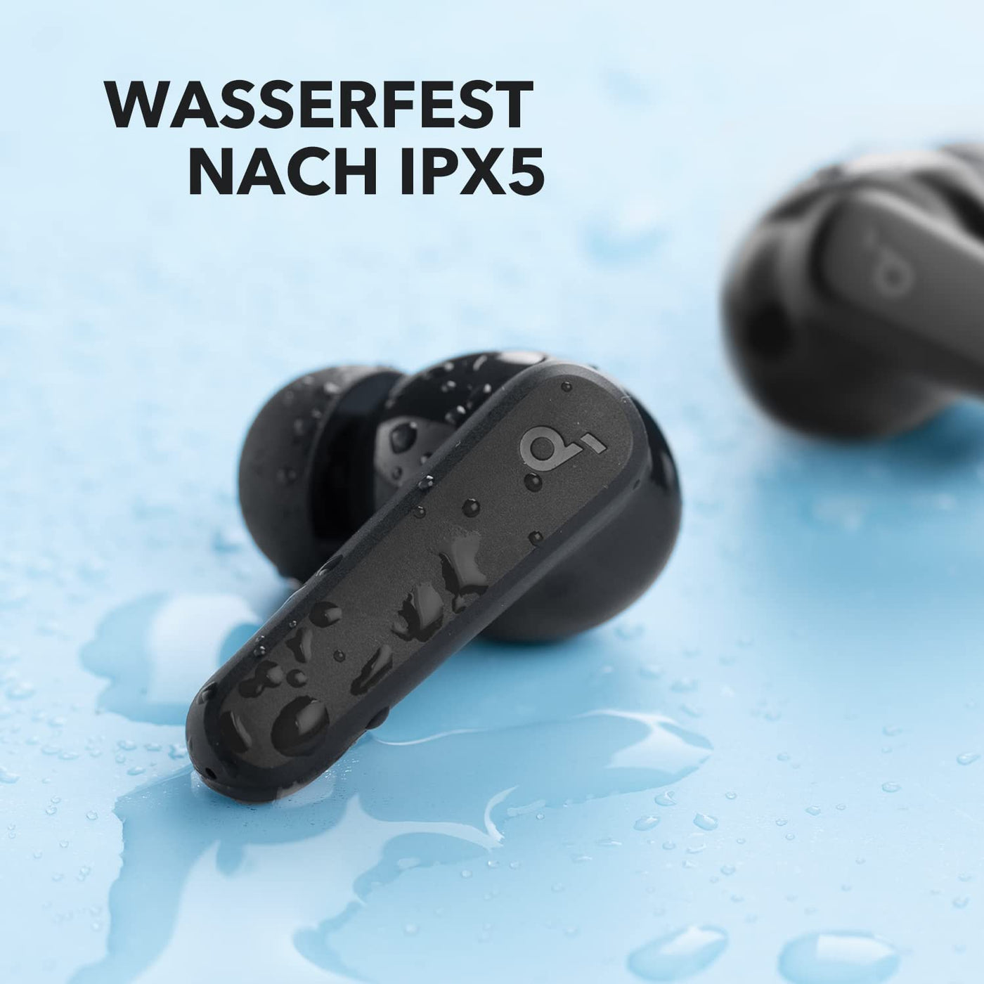 soundcore by Anker P20i Kabellose Bluetooth Kopfhörer in-Ear, 10mm Treiber, Bluetooth 5.3, Anpassbarer EQ, 30 Std. Spielzeit, IPX5 wasserfest, 2 Mikros mit KI, einzeln verwendbar (Schwarz)