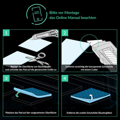 ARCTIC TP-3 Wärmeleitpad: Premium Performance Thermal Pad, 120x20x1,0 mm (stapelbar bis 2,0 mm ohne Leistungsverlust), 4 Stück - Hohe Leistung, sehr weich, Gap-Filler, Überbrückung von Unebenheiten