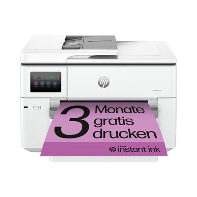 HP OfficeJet Pro 9730e A3-Multifunktionsdrucker (Drucken, Scannen und Kopieren bis A3), 3 Monate gratis drucken mit HP Instant Ink inklusive, HP+, Fax, WLAN, LAN, Duplex, Airprint, Grau-Weiß