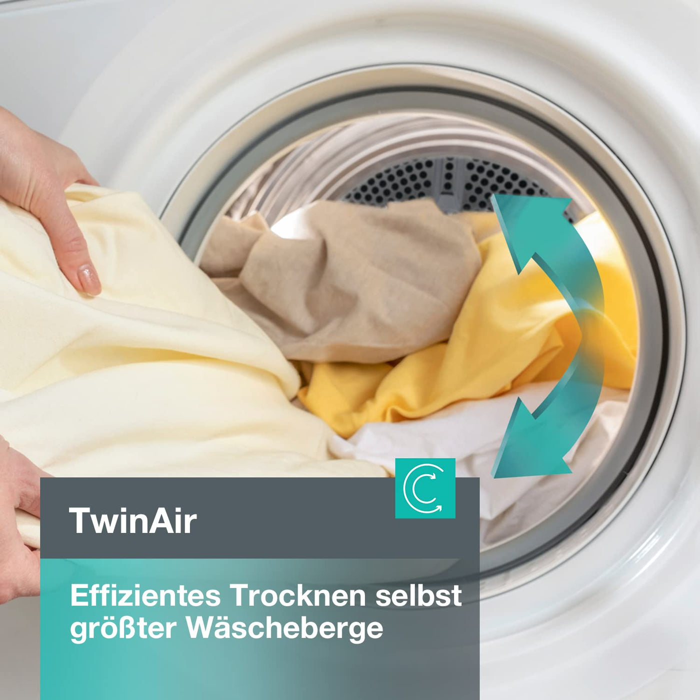 Gorenje DPNA93W Wärmepumpentrockner, 9 kg Kapazität, 15 Programme, ConnectLife WiFi, Auto Drain, Made in EU, Nature Dry, Twin Air, Sportprogramm, Schnellprogramm Energieklasse A+++