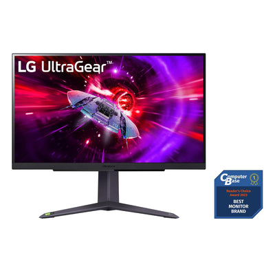 LG Electronics 27GS75QX-B.AEU UltraGear™ QHD Gaming IPS-Monitor 27" (68,4 cm), 2560 x 1440, 16:9, 1ms GtG, 180 Hz, HDR10, 300 cd/m² Helligkeit (typ.), NVIDIA G-Sync Compatible, AMD FreeSync - Schwarz