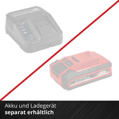 Einhell Akku-Nass-Trockensauger TC-VC 18/20 Li S-Solo Power X-Change (Li-Ion, 18V, Edelstahlbehälter 20 l, Blasanschluss, inkl. Düsen + Filter, ohne Akku und Ladegerät), Schwarz/Rot