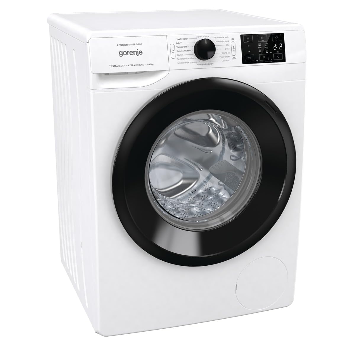 Gorenje WPAM14A2T Waschmachine mit Dampffunktion/ConnectLife / 10Kg / 1400 U/min / 15 Programme/Totaler AquaStop/Edelstahl Trommel/ExtraHygiene/PowerWash/Schnell Waschgang/EEK: A-20%