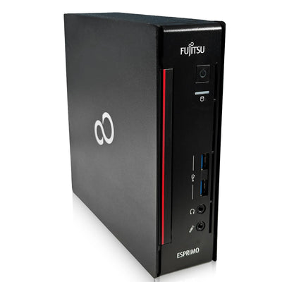 Fujitsu Esprimo Q556/2 - Schneller Mini PC mit Intel Core i5 6500T - Silent Business Office Computer + Multimedia Rechner bis zu 3,1 GHZ - 8GB DDR4 RAM - 512GB SSD - inkl Win 11 Pro + Greed Mousepad