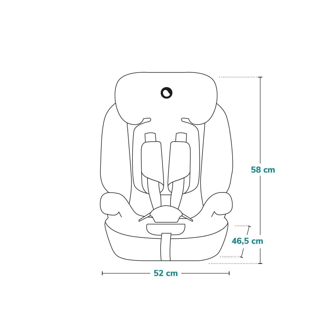 LIONELO LEVI I-SIZE 76-150 cm Kinderautositz, Gruppe 1 2 3, Seitenschutz, 10 Grad Kopfstützenverstellung Bequeme Armlehnen Verstellbare Rückenlehne, R129 i-Size