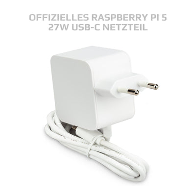 BerryBase Raspberry Pi 5 8GB Starter Kit; 128GB microSD; 27W USB-C Netzteil; Raspberry Pi 5 Gehäuse mit Lüfter; 4-teiliges Kupfer-Kühlkörper-Set; 4K Micro HDMI Kabel 1m; 2-in-1 SD Kartenleser