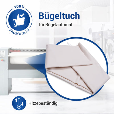 VIOKS Walzenbezug für Mangel Bügelmaschine, Mangelbezug 85cm für Automatische Bügelmaschine Walzenbezug, Heissmangel Bügelmaschine Automat