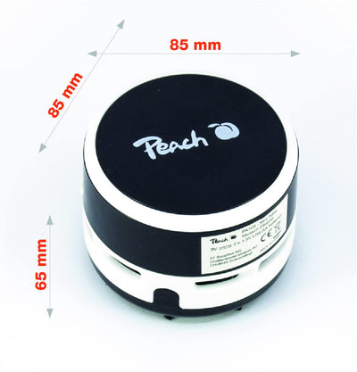 Peach Mini Staubsauger - batteriebetrieben (2x AA) - hohe Saugkraft - schwarz - PA105