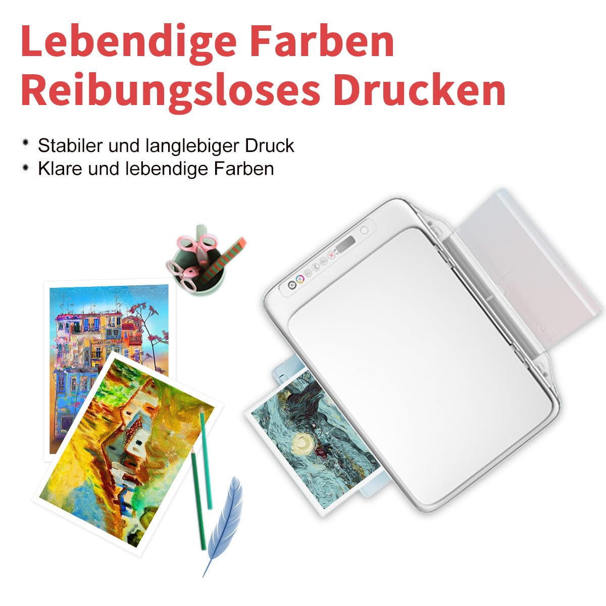 ANKINK Kompatibel Tintenpatrone Druckerpatronen als Ersatz für PGI 580XXL CLI 581XXL für Canon Patrone 580 581 XL XXL für TR7550 TR8500 TR8550 TS705 TS705a TS6250 TS6300 TS6350 (PGBK BK C M Y 5 Pack)