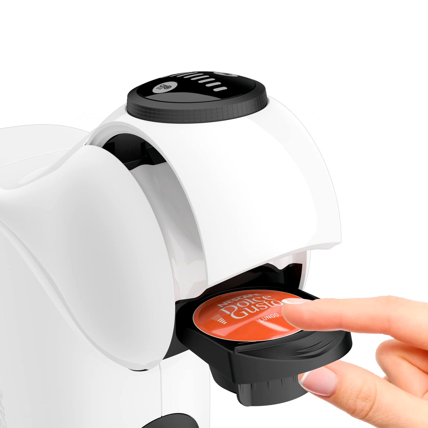 NESCAFÉ DOLCE GUSTO Krups Genio S, Kaffeemaschine für Espresso und andere Kapselgetränke, automatisch, weiß