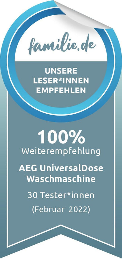 AEG LR8E70480 Waschmaschine / UniversalDose Schublade / ÖKOMix - Faserschutz / ProSteam - Auffrischfunktion / 8.0 kg / Leise / Mengenautomatik / Nachlegefunktion / Kindersicherung / 1400 U/min