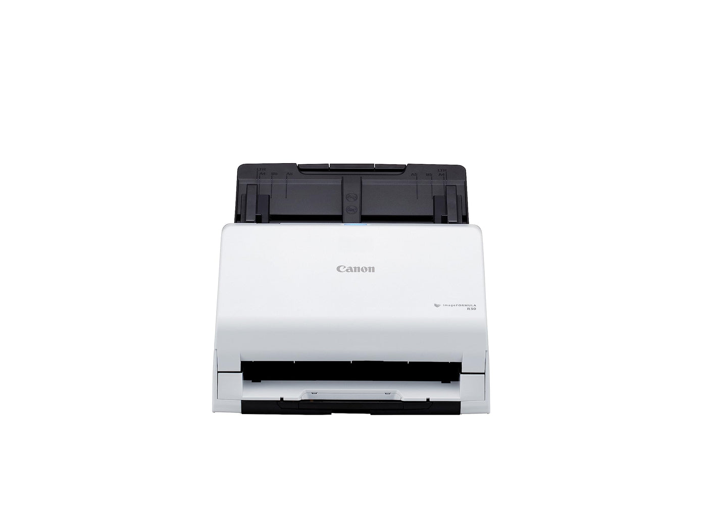 Canon Scanner imageFORMULA R30 | Dokumentenscanner | Duplex Scanner mit Einzug für Homeoffice & Büro mit USB Kabel | 60 Blatt Einzug | Plug & Scan CaptureOnTouch Lite Software | Integrierte OCR I PDF