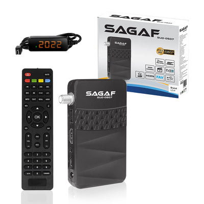 LEYF & Sagaf SUD-0507 Mini Sat Receiver DVB-S2 Full HD 1080p Digital Receiver (HDTV, Scart, USB)