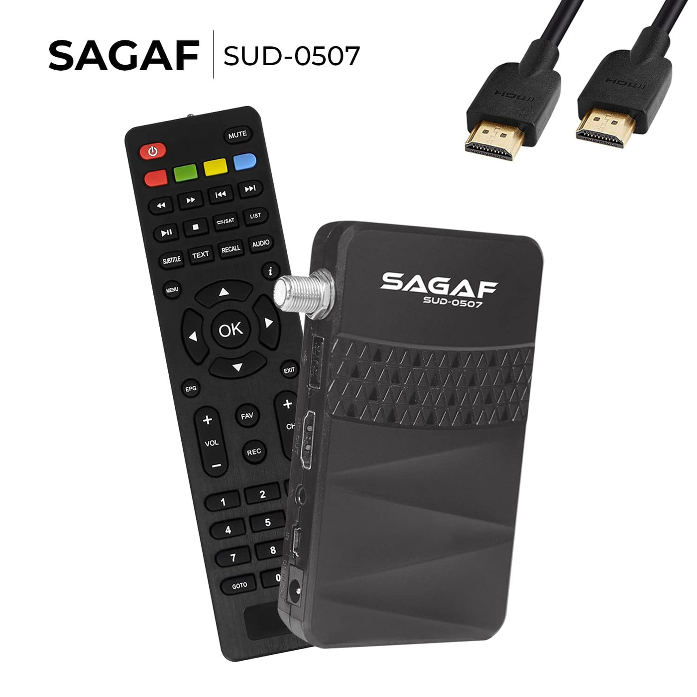 LEYF & Sagaf SUD-0507 Mini Sat Receiver DVB-S2 Full HD 1080p Digital Receiver (HDTV, Scart, USB)