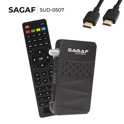 LEYF & Sagaf SUD-0507 Mini Sat Receiver DVB-S2 Full HD 1080p Digital Receiver (HDTV, Scart, USB)