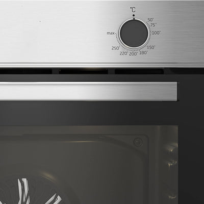 Beko BBIE12000X b100 Einbaubackofen, 66 l Volumen des Garraums, Multifunktionsofen mit 5 Heizarten, AeroPerfect, SteamShine+ Reinigung, Halogenbeleuchtung, SteamShine, Edelstahl