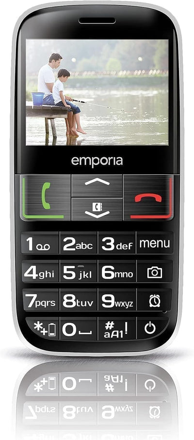 Emporia Euphoria V50 Großtastenhandy (beleuchtete Tasten Seniorenhandy), Schwarz & congstar Prepaid wie ich will- Dein Wunschmix in bester D-Netz-Qualität inkl. 10 EUR Startguthaben.