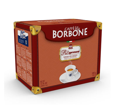 Caffè Borbone Respresso, Blaue Kaffeemischung - 100 Kapseln - Kompatibel mit Nespresso®* Haushalts-Espressomaschinen