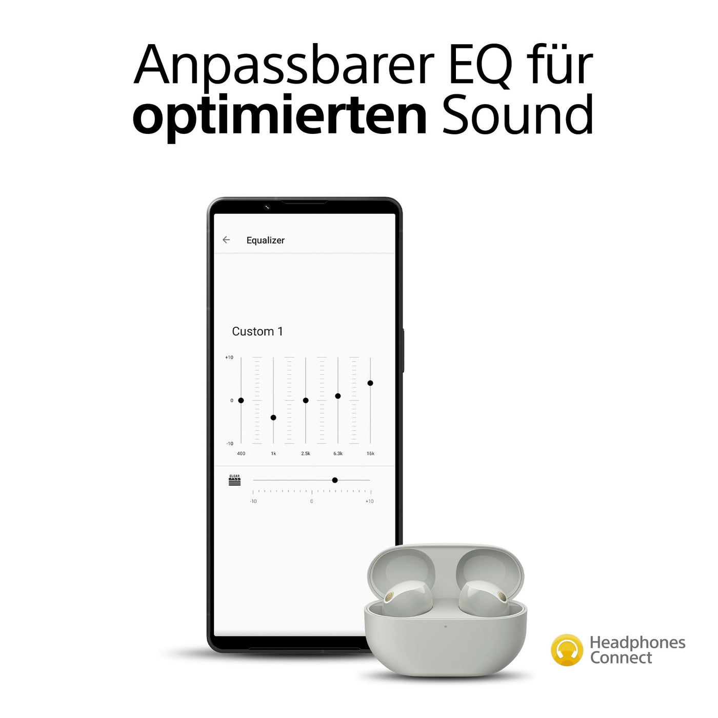 Sony WF-1000XM5 Kabellose Noise Cancelling Kopfhörer, Bluetooth, In-Ear-Kopfhörer, Mikrofon, bis zu 24 Stunden Akkulaufzeit, Schnellladefunktion, IPX4, iOS & Android kompatibel - Silber, klein