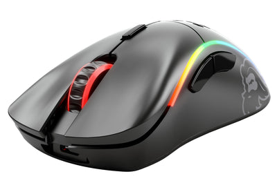 Glorious Gaming Model D Wireless Gaming Mouse – Superleichte 69 g, verzögerungsfreier 2,4-GHz-Funk, bis zu 71 Stunden Akku, RGB-Beleuchtung, BAMF-Sensor, ergonomisch, 6 Tasten – Mattschwarz