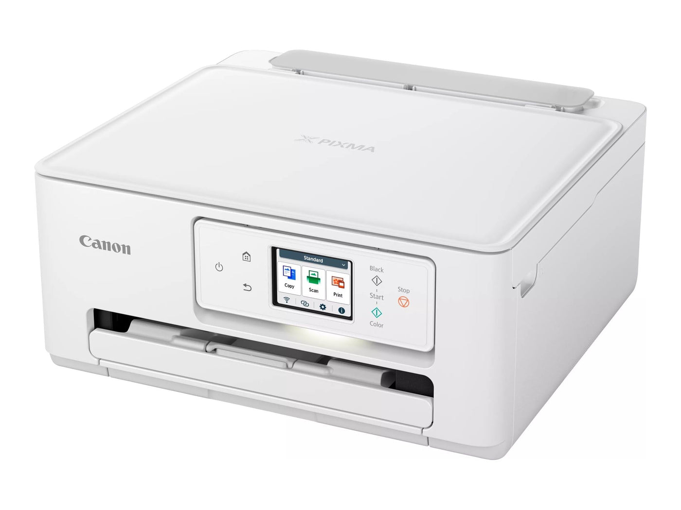 Canon PIXMA TS7650i Multifunktionsdrucker 3in1 (Tintenstrahl,Drucken, Kopieren, Scannen, A4, 6,7 cm Touch LCD, WLAN, Duplexdruck, 2 Papierzuführungen, kompatibel mit Pixma Print Plan ABO) Weiß