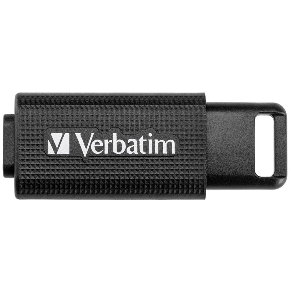 Verbatim Store 'n' Go USB-C Stick, kompakter Speicherstick mit 64 GB Datenspeicher, portabler USB Stick in Schwarz, ideal für Handy, Laptop, PC und Notebook