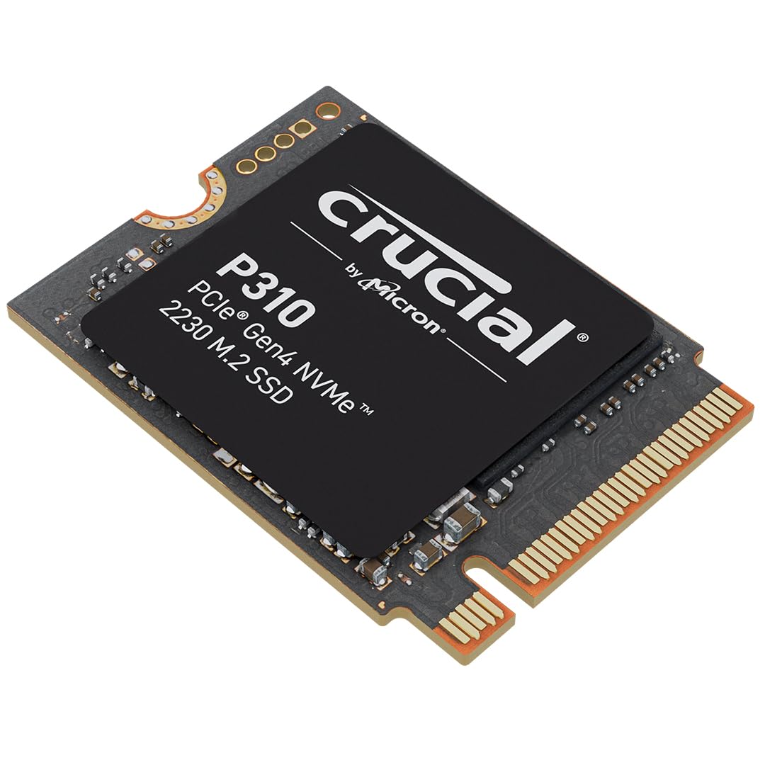 Crucial P310 SSD 1TB M.2 2230 PCIe Gen4 NVMe Interne SSD, bis 7.100 MB/s, mit Steam Deck, ASUS ROG Ally, MSI Claw & Microsoft Surface kompatibel - CT1000P310SSD2