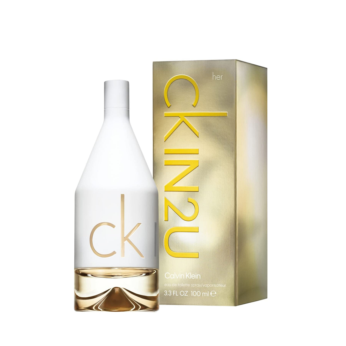 CALVIN KLEIN ck IN2U Eau de Toilette for her, floral-fruchtiger Damenduft, 100ml